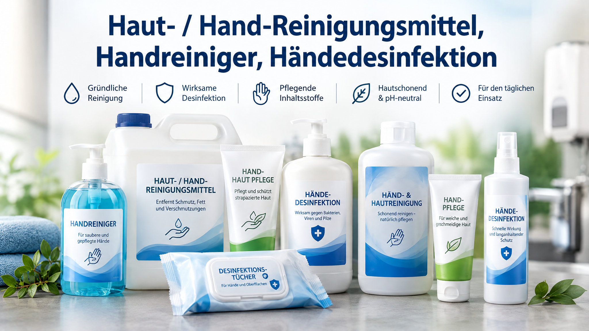 Haut- / Hand-Reinigungsmittel, Handreiniger, H�ndedesinfektion