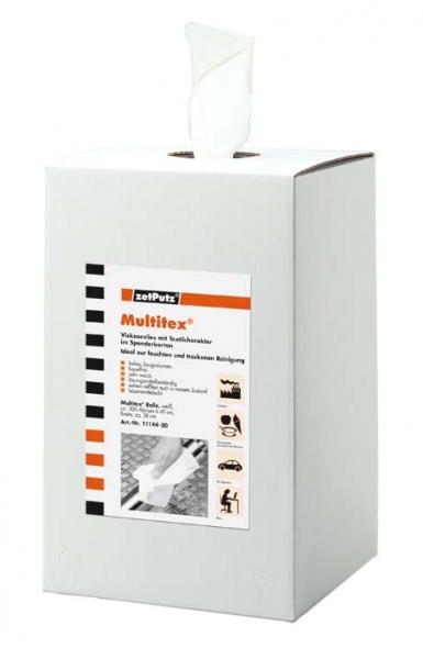 ZVG-Hygiene, Multitex Papier-Rolle im Spenderkarton, wei, 300 Abrisse