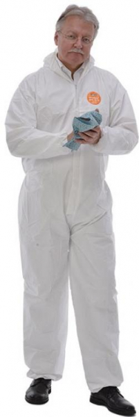 ZVG-zetDress-Hygiene, Einweg-Einmal-Overall, Schutzoverall, Schutzanzug, Z2 Secutex pro 5/6, wei, VE = 25 Stck