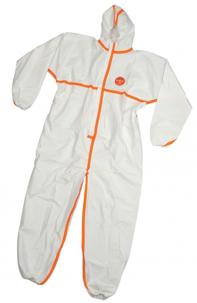 ZVG-zetDress-Hygiene, Einweg-Overall, Einmal-Schutzanzug, Secutex, SL, weiß, VE = 50 Stück