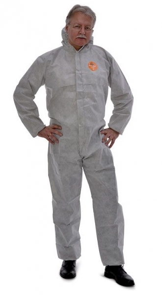 ZVG-zetDress-Hygiene, Einweg-Overall, Einmal-Schutzanzug, Z2, PAINT-TEX PLUS, hellgrau, VE = 25 Stück