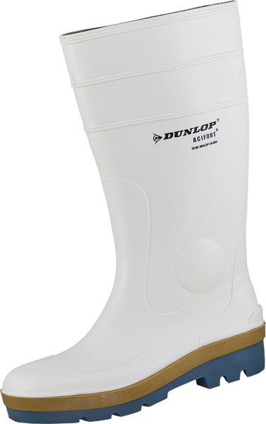 DUNLOP-White-Line-Boots, S4-PVC-Sicherheits-Arbeits-Berufs-Gummi-Stiefel, ACIFORT Tricolour Safety, (41505), weiß