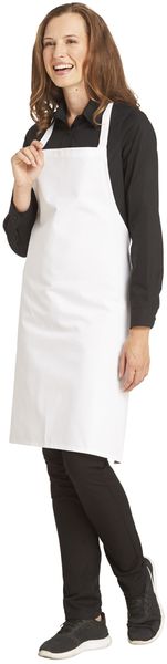 LEIBER-Jobwear, Latzschrze, Arbeits-Berufs-Schrze, Vorbinder, ca. 220 g/m, wei