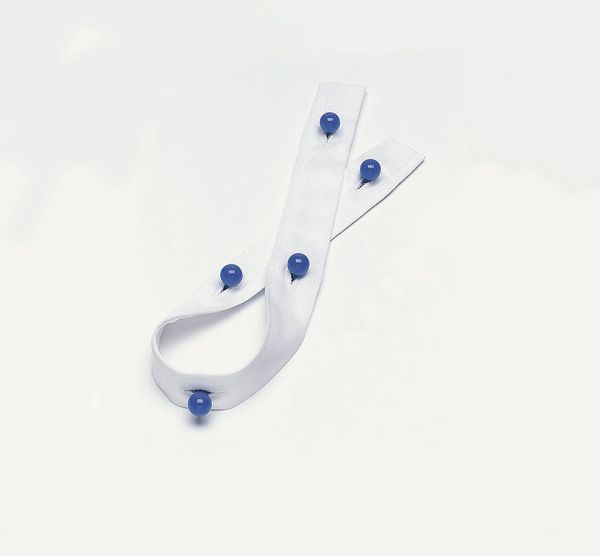 LEIBER-Jobwear, Kochjacken-Zubehr, Knopfleisten, 6 Loch, schwarz