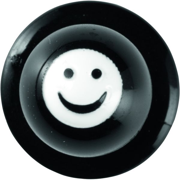 LEIBER-Jobwear, Kochjacken-Zubehr, Kugel-Knpfe, Smiley/schwarz, 1 Pack  12 St