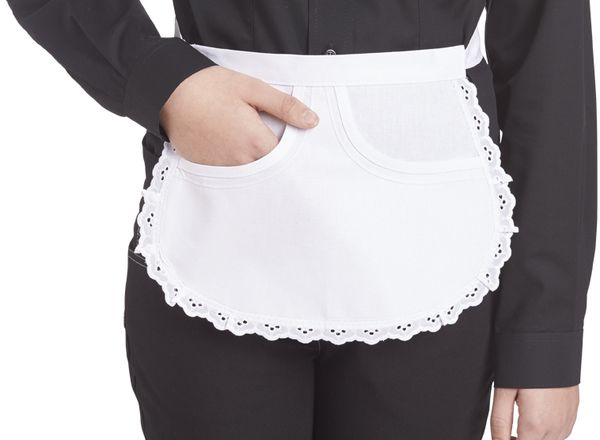 LEIBER-Jobwear, Servierschrze, Arbeits-Berufs-Schrze, Vorbinder, ca. 175 g/m, wei