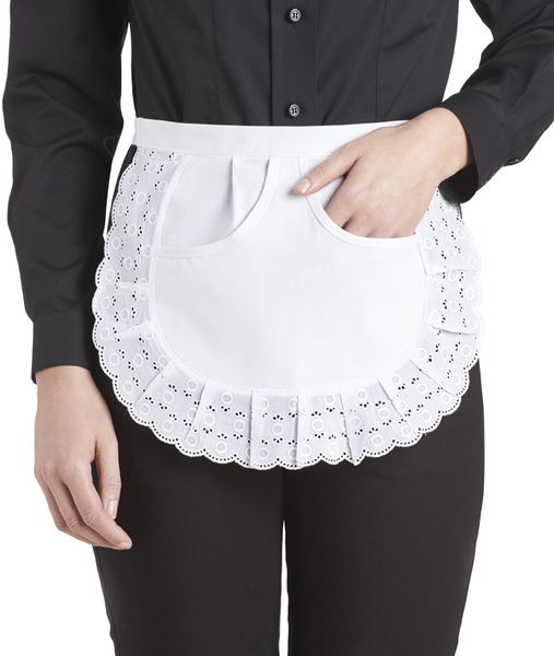 LEIBER-Jobwear, Servierschrze, Arbeits-Berufs-Schrze, Vorbinder, ca. 110 g/m, wei