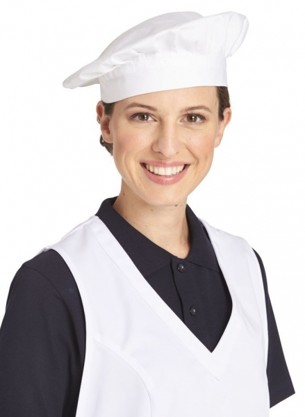 LEIBER-Jobwear, Kochmtze m. Klettverschluss - 100% Bw.-Kper