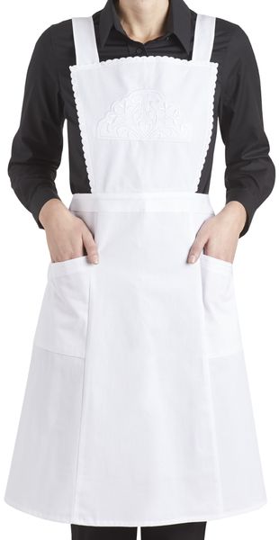 LEIBER-Jobwear, Latzschrze, Arbeits-Berufs-Schrze, Vorbinder, ca. 200 g/m, wei