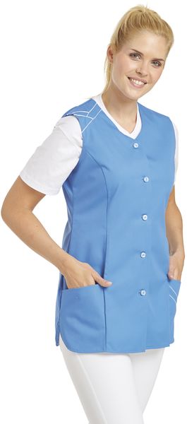 LEIBER-Jobwear, Hosenkasack, Arbeits-Berufs-Kasack, ohne Arm, caribic