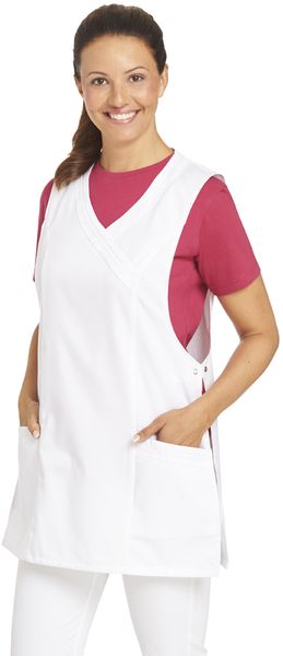 LEIBER-Jobwear, Überwurfschürze, Arbeits-Berufs-Schürze, weiß