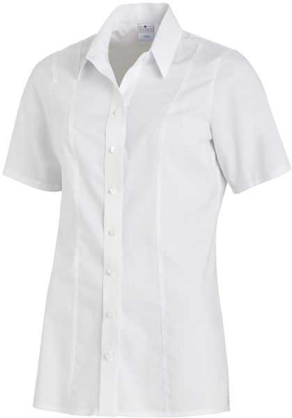 LEIBER-Jobwear, Damenbluse, Arbeits-Bluse, 1/2 Arm, weiß