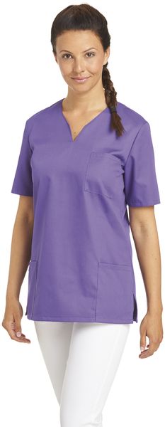 LEIBER-Jobwear, Damen-Schlupfjacke, Arbeits-Berufs-Jacke, 1/2 Arm, lila