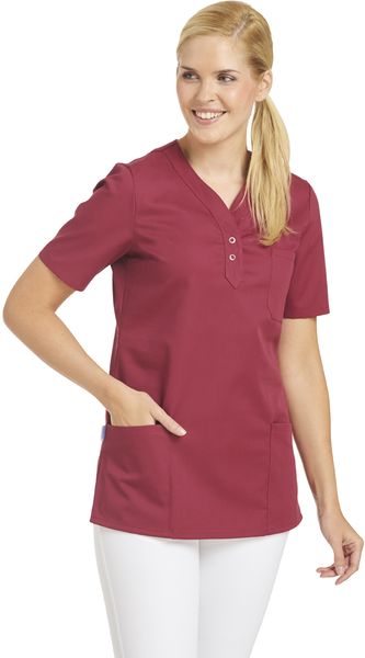 LEIBER-Jobwear, Damen-Schlupfjacke, Arbeits-Berufs-Jacke, 1/2 Arm, beere