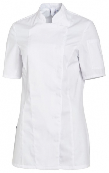 LEIBER-Jobwear, Damen-Kochjacke, kurzarm, weiss