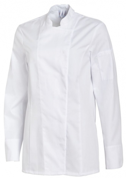 LEIBER-Jobwear, Damen-Kochjacke, langarm, weiss