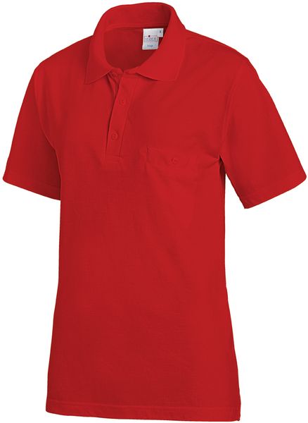 LEIBER-Jobwear, Poloshirt, Arbeits-Berufs-Shirt, 1/2 Arm, rot