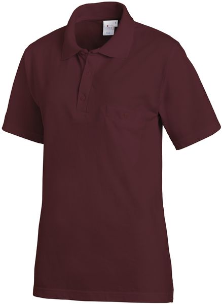 LEIBER-Jobwear, Poloshirt, Arbeits-Berufs-Shirt, 1/2 Arm, bordeaux