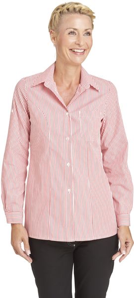 LEIBER-Jobwear, Damenbluse, Arbeits-Bluse, 1/1 Arm, rot