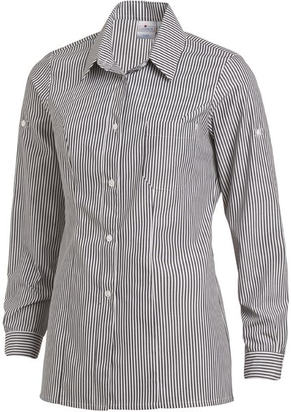 LEIBER-Jobwear, Damenbluse, Arbeits-Bluse, ca. 125 g/m, wei/schwarz