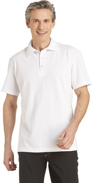 LEIBER-Jobwear, Food-Arbeits-Berufs-Polo-Shirt 1/2 Arm wei