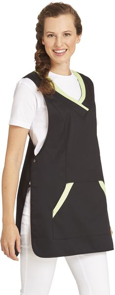 LEIBER-Jobwear, berwurfschrze, Arbeits-Berufs-Schrze, schwarz/hellgrn