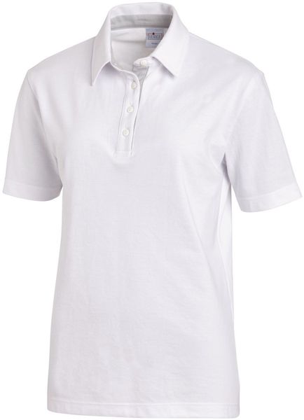 LEIBER-Jobwear, Poloshirt, Arbeits-Berufs-Shirt, Damen & Herren, ca. 220g/m², weiß/silber