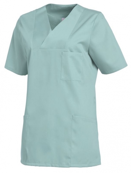 LEIBER-Jobwear, Damen-Schlupfkasack, Arbeits-Berufs-Kasack, salbeigrn