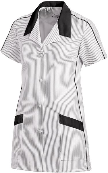 LEIBER-Jobwear, Hosenkasack, Arbeits-Berufs-Kasack, ca. 200g/m², weiß/schwarz