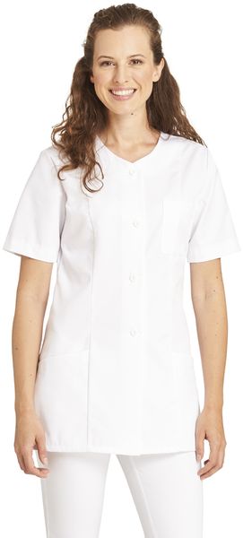 LEIBER-Jobwear, Hosenkasack, Arbeits-Berufs-Kasack, 1/2 Arm, wei