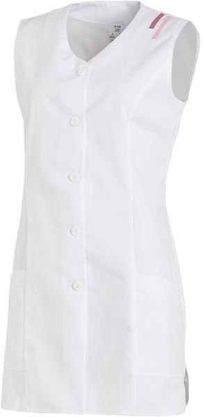 LEIBER-Jobwear, Longkasack, Arbeits-Berufs-Kasack, ohne Arm, wei