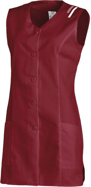 LEIBER-Jobwear, Longkasack, Arbeits-Berufs-Kasack, ohne Arm, bordeaux