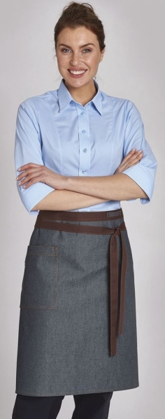LEIBER-Jobwear, Vorbinder, Arbeits-Berufs-Schürze, jeansgrau
