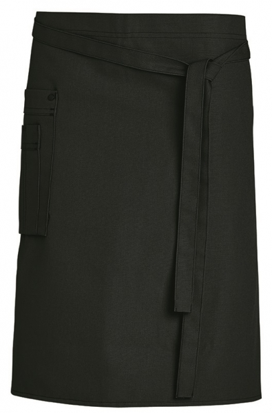 LEIBER-Jobwear, Latzschürze, Gastro-Arbeits-Berufs-Schürze, Vorbinder, ca. 300g/m², schwarz