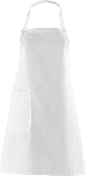 LEIBER-Jobwear, Latzschrze, Gastro-Arbeits-Berufs-Schrze, Vorbinder, ca. 215g/m, wei