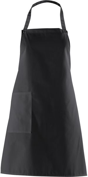 LEIBER-Jobwear, Latzschrze, Gastro-Arbeits-Berufs-Schrze, Vorbinder, ca. 215g/m, schwarz