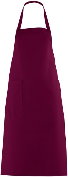 LEIBER-Jobwear, Latzschrze, Gastro-Arbeits-Berufs-Schrze, Vorbinder, ca. 215g/m, bordeaux