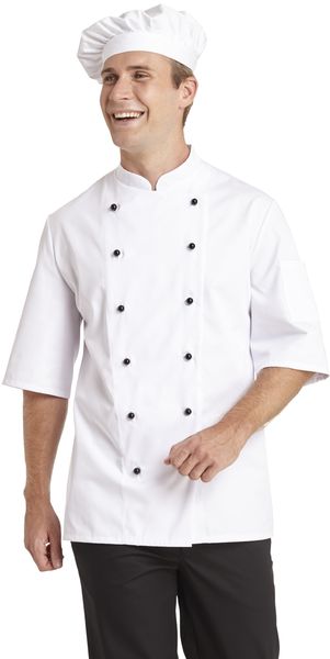 LEIBER-Jobwear, Kochjacke, 1/2 Arm, wei