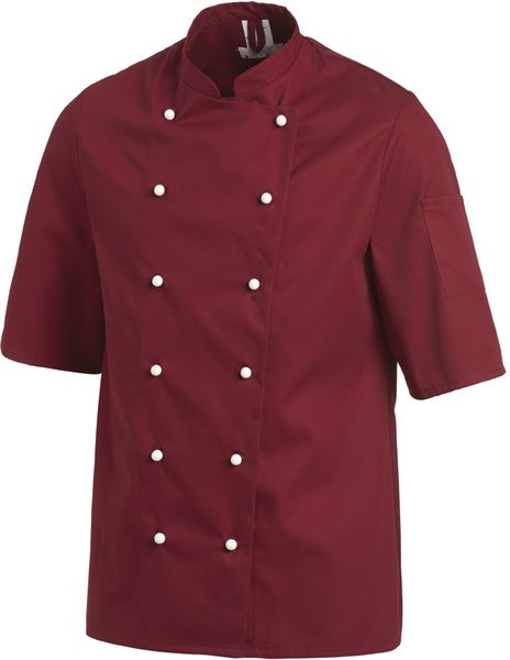 LEIBER-Jobwear, Kochjacke, 1/2 Arm, bordeaux