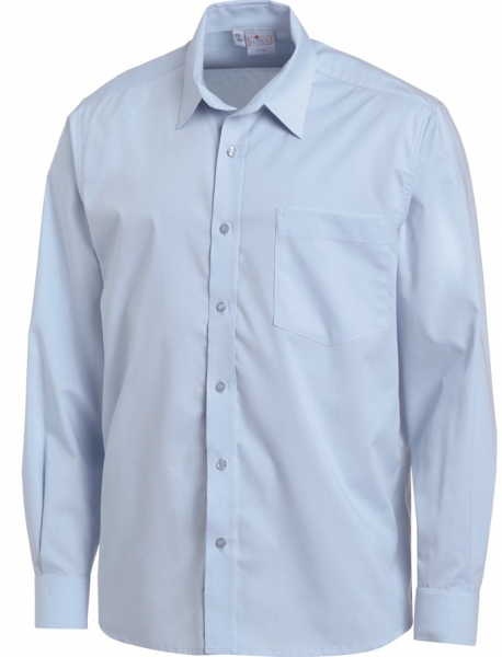 LEIBER-Jobwear, Herrenhemd, Arbeits-Berufs-Hemd, ca. 125g/m², hellblau