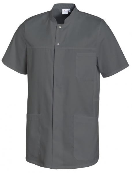 LEIBER-Jobwear, Herrenkasack, Arbeits-Berufs-Kasack, kurzarm, anthrazit