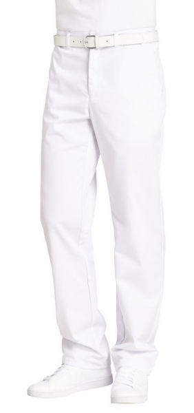 LEIBER-Jobwear, Herren-Arbeits-Berufs-Hose, Bundhose, 210 g, wei