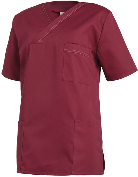 LEIBER-Jobwear, Schlupfjacke, Arbeits-Berufs-Jacke, Damen und Herren, 1/2 Arm, beere