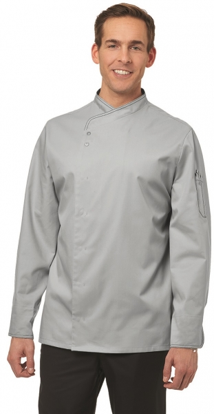 LEIBER-Jobwear, Kochjacke, ca. 210g/m, silbergrau