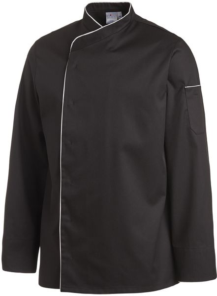 LEIBER-Jobwear, Herren-Kochjacke, ca. 190g/m, schwarz/wei