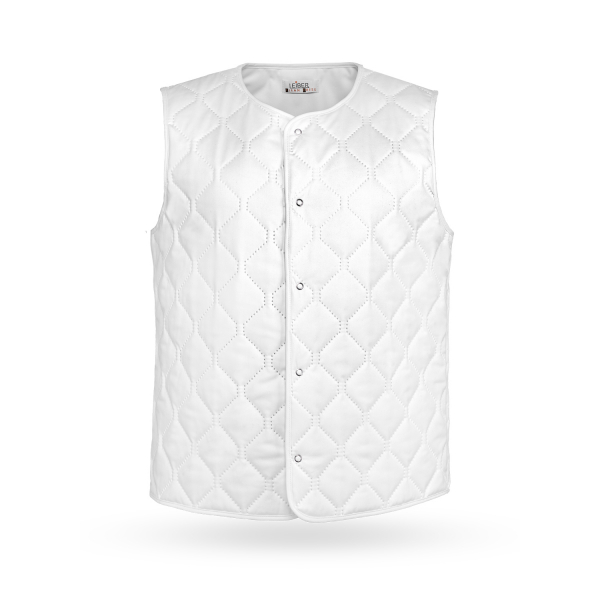 LEIBER-Weste wattiert ca. 500 g/m², Unisex, weiß
