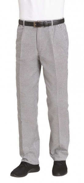 LEIBER-Jobwear, Kochhose, Bckerhose, Damen und Herren, ca. 260 g/qm, schwarz/weiss-pepita