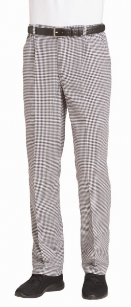 LEIBER-Jobwear, Kochhose, Bckerhose, Damen und Herren, ca. 230 g/qm, schwarz/weiss-pepita