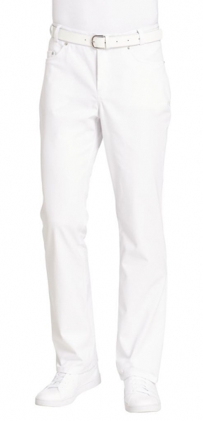 LEIBER-Jobwear, Herren-Arbeits-Berufs-Jeans, Jeanshose, 270 g, wei,