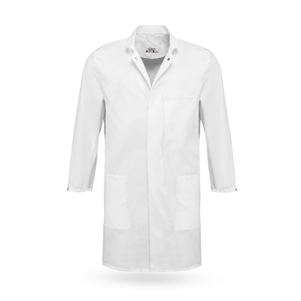 LEIBER-Mantel Unisex, ca. 245 g/m, wei